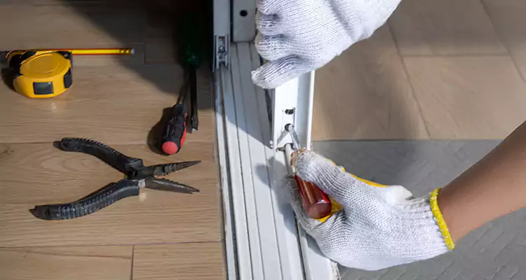 Backyard Sliding Door Track Repair in Immokalee, FL
